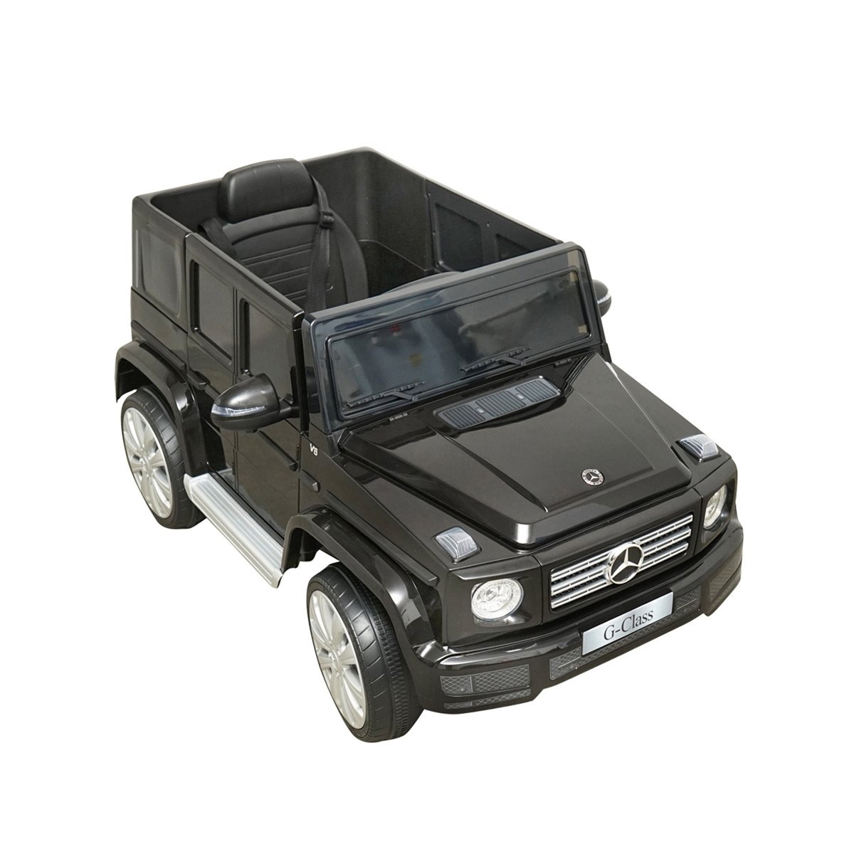 Masinuta electrica cu baterie 6V/7Ah si telecomanda pentru copii Mercedes G500 JJ2077 negru